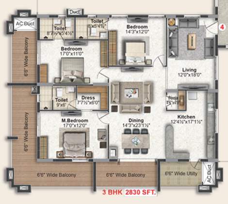  green leaves infra Floor Plan Floor Plan