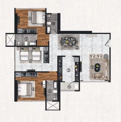  azara residences Floor Plan Floor Plan