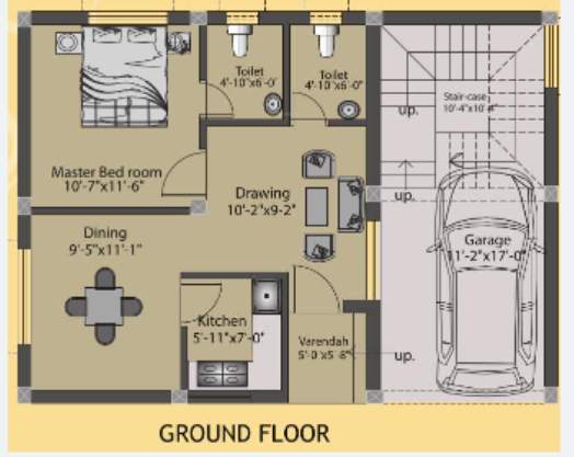  sai bibhuti avenue Floor Plan Ground Floor Plan