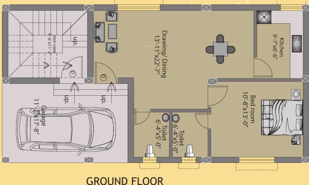  sai bibhuti avenue Floor Plan Ground Floor Plan