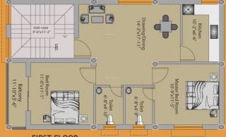 First Floor Plan  sai-bibhuti-avenue Floor Plan First Floor Plan