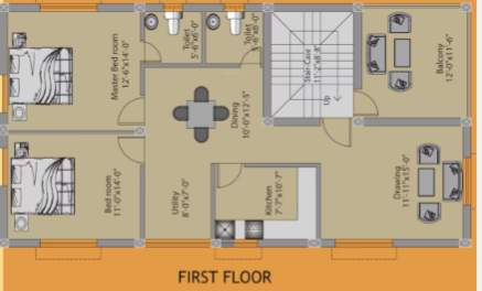 sai bibhuti avenue Floor Plan First Floor Plan