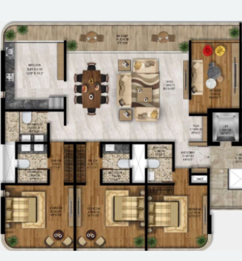 casa-amanta Floor Plan Upper Level Duplex Plan