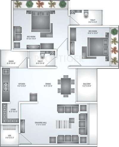 Devnandan Summit (2BHK+2T (1,377 sq ft) 1377 sq ft) Devnandan Summit (2BHK+2T (1,377 sq ft) 1377 sq ft)