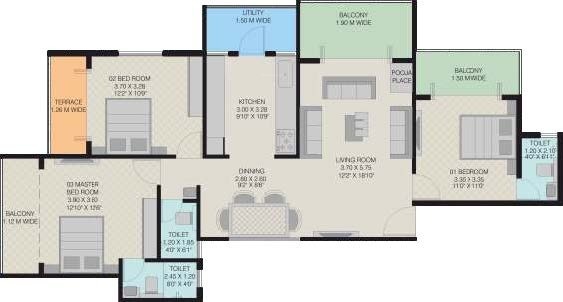  raunak residency Floor Plan Floor Plan