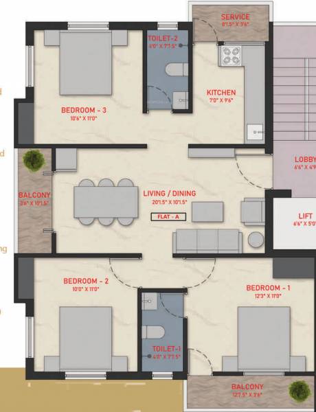  balaji-residency Floor Plan Floor Plan