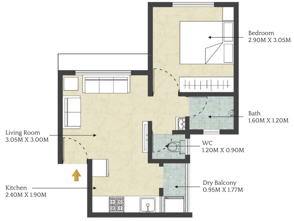  ajinkya towers Floor Plan Floor Plan