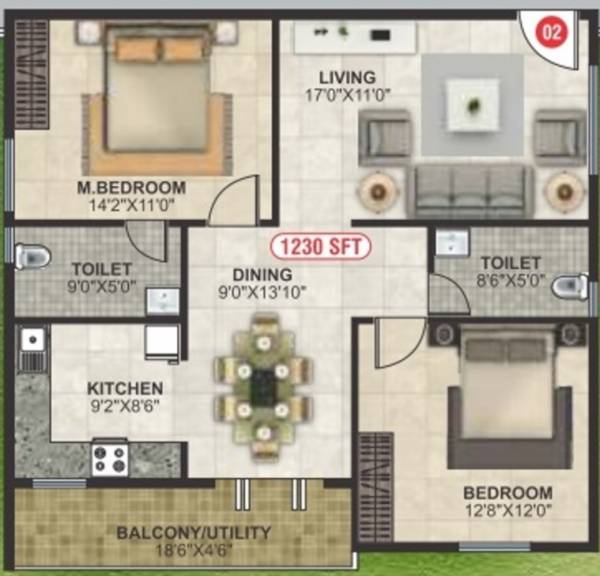  elite-residency Floor Plan Floor Plan