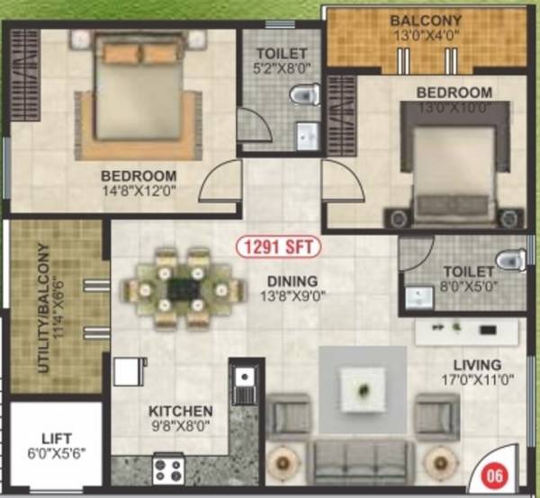  elite-residency Floor Plan Floor Plan