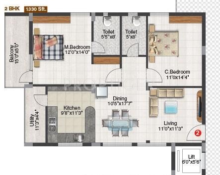 Blue Stone Willows (2BHK+2T (1,330 sq ft) 1330 sq ft) Blue Stone Willows (2BHK+2T (1,330 sq ft) 1330 sq ft)