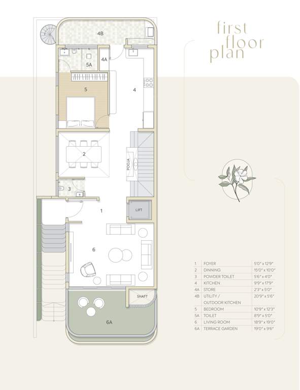  gardenia Floor Plan First Floor Plan
