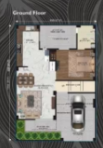 sun villas Floor Plan Ground Floor Plan