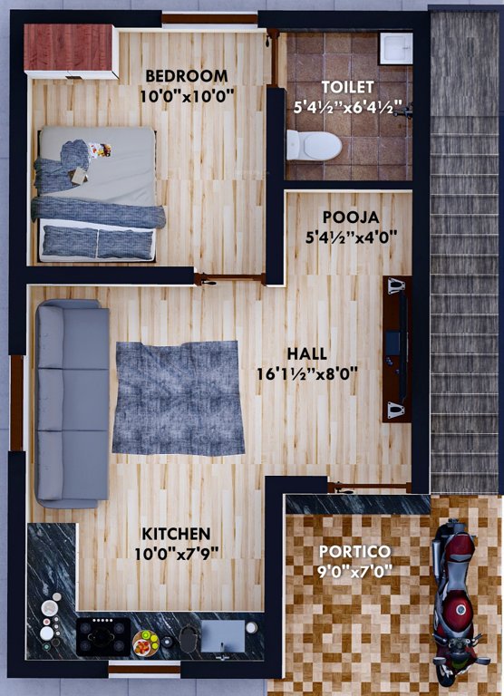 vipasha homes Floor Plan Ground Floor Plan