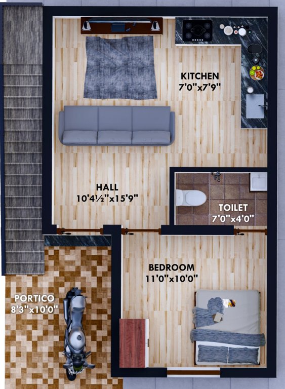 vipasha homes Floor Plan Ground Floor Plan
