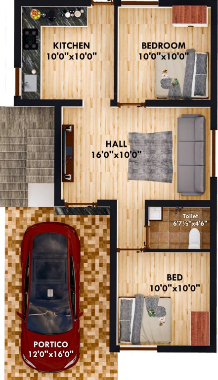 vipasha homes Floor Plan Ground Floor Plan