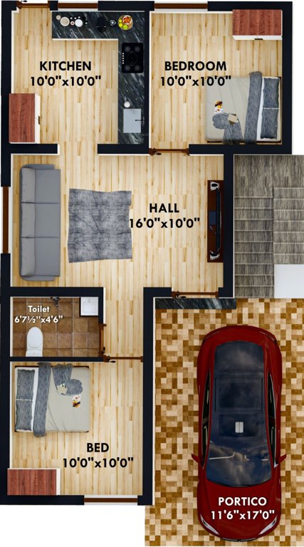 vipasha homes Floor Plan Ground Floor Plan