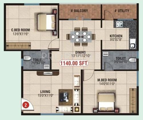 SLV Rathnagiri Enclave (2BHK+2T (1,400 sq ft) 1400 sq ft) SLV Rathnagiri Enclave (2BHK+2T (1,400 sq ft) 1400 sq ft)