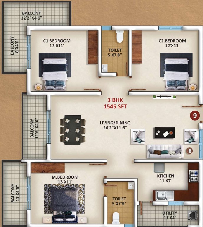  orchid Floor Plan Floor Plan