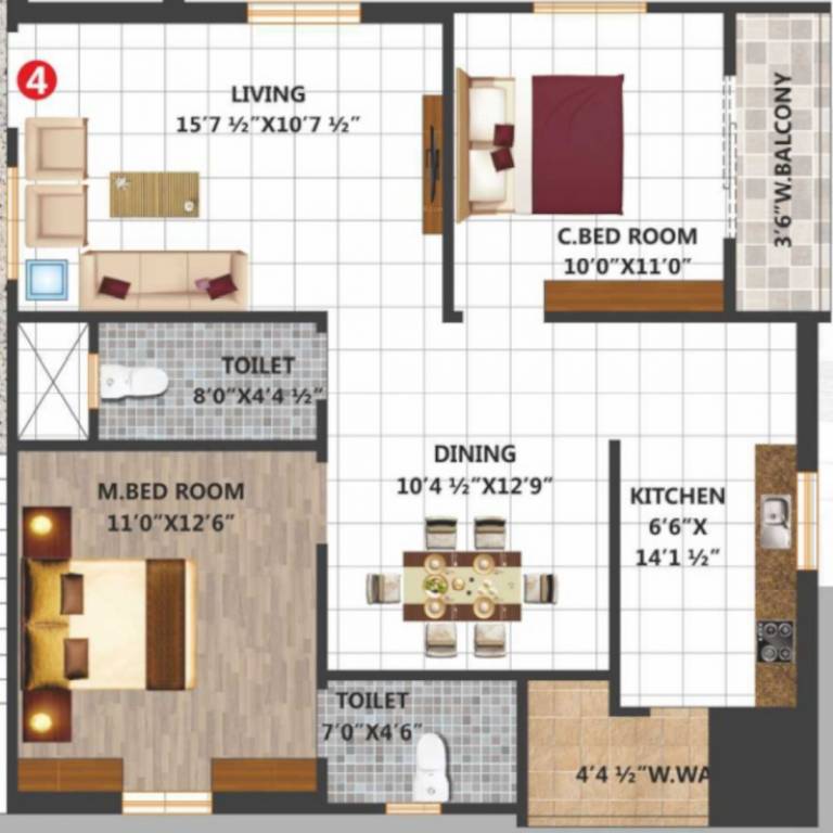  dikshita pride block a and b Floor Plan Floor Plan