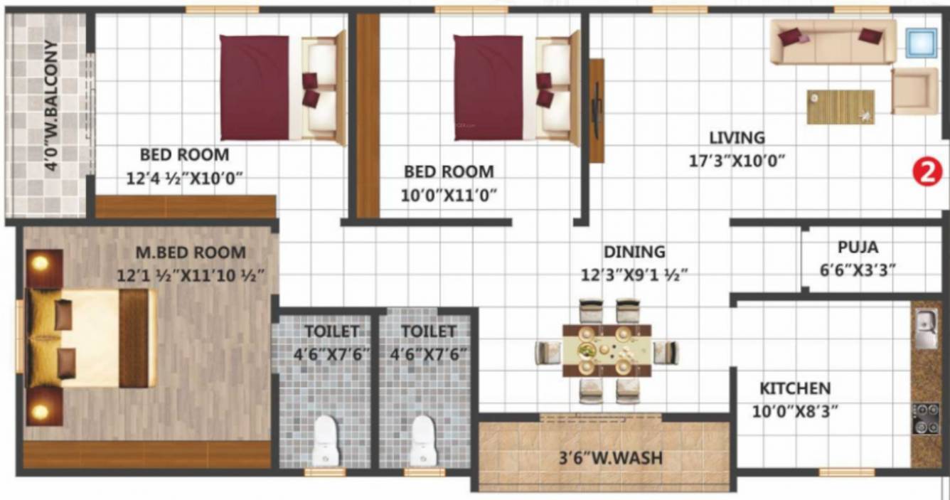  dikshita pride block a and b Floor Plan Floor Plan