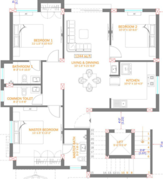 Floor Plan  eline luxury flats Floor Plan Floor Plan