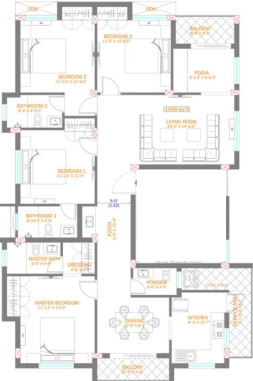 Floor Plan  eline luxury flats Floor Plan Floor Plan
