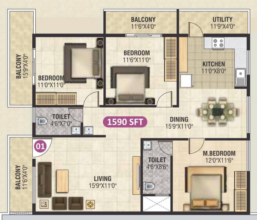  brindavanam Floor Plan Floor Plan