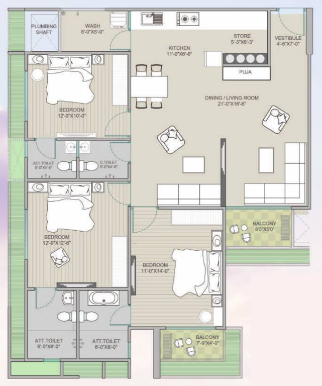  the palm paradise Floor Plan Floor Plan