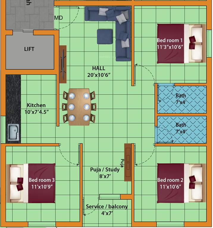  one uptown Floor Plan Floor Plan