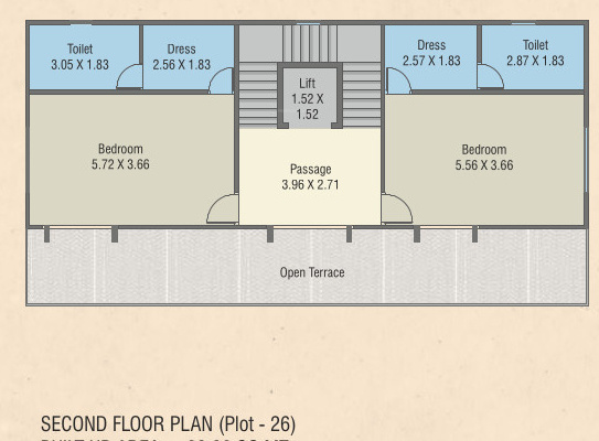 emirates hills villas Floor Plan Second Floor Plan