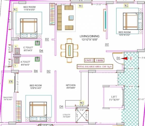  sri-bagh-residency Floor Plan Floor Plan