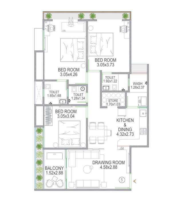  satva Floor Plan Floor Plan