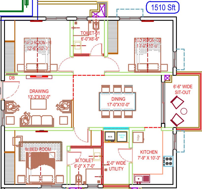  sarovar Floor Plan Floor Plan