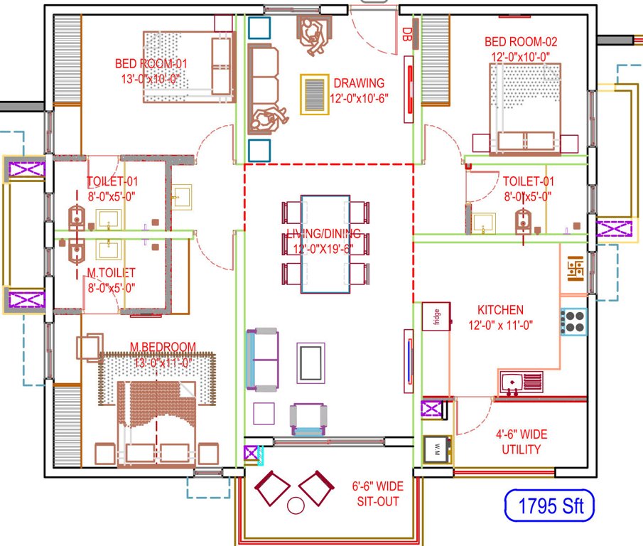  sarovar Floor Plan Floor Plan