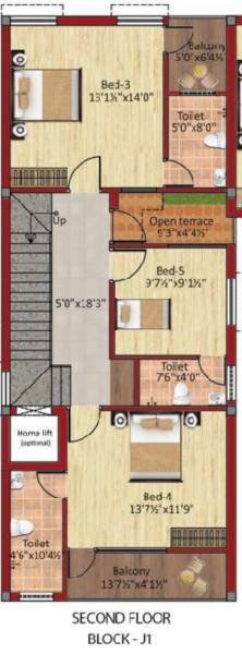 Second Floor Plan kalpataru-phase-i Floor Plan Second Floor Plan