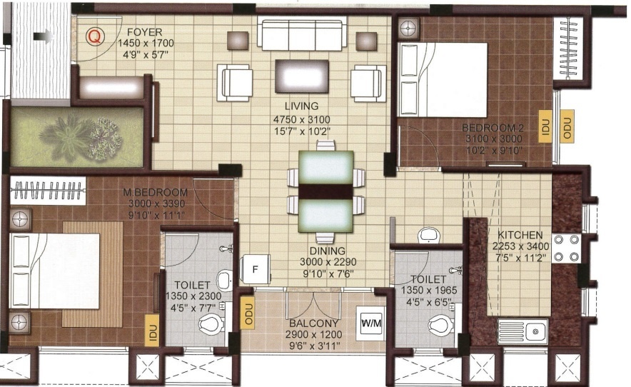  sarovar Floor Plan Floor Plan