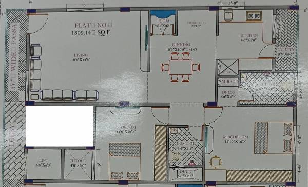 residency Floor Plan Floor Plan