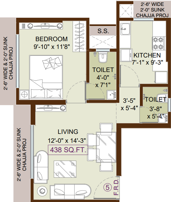 Floor Plan charkop nandanvan chsl Floor Plan Floor Plan