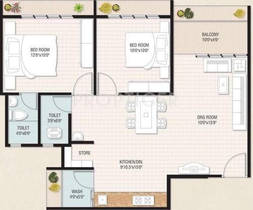 Bhavya Royal Homes (2BHK+2T (1,125 sq ft) 1125 sq ft)