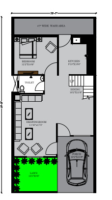 airport city phase 1 Floor Plan Ground Floor Plan