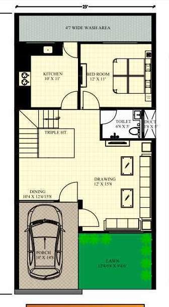 airport city phase 1 Floor Plan Ground Floor Plan