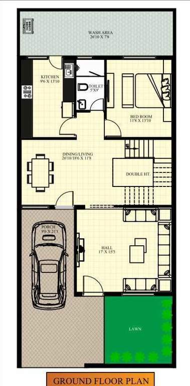 airport city phase 1 Floor Plan Ground Floor Plan