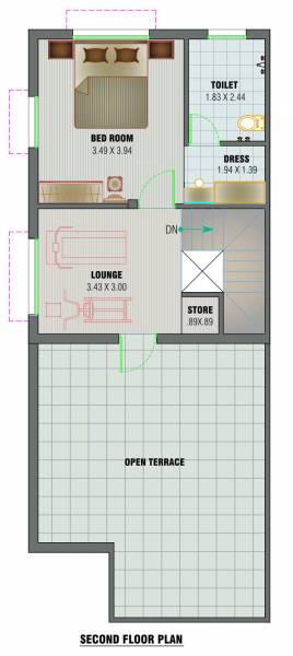  yamuna-bungalows Floor Plan Second Floor Plan