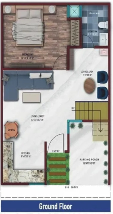 aangan vatika Floor Plan Ground Floor Plan