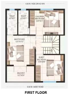  roongta lifestyle villas Floor Plan First Floor Plan