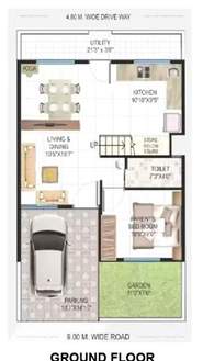  roongta lifestyle villas Floor Plan Ground Floor Plan