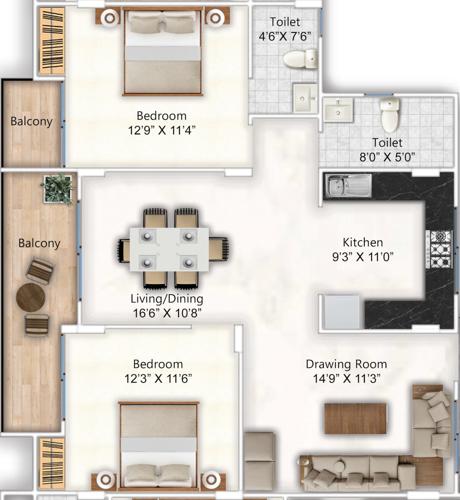 Floor Plan sagar-lifestyle-towers Floor Plan Floor Plan