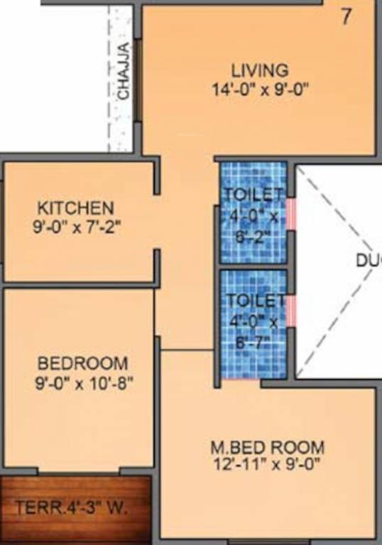 Floor Plan vedant millenia happiness phase ii wing c Floor Plan Floor Plan