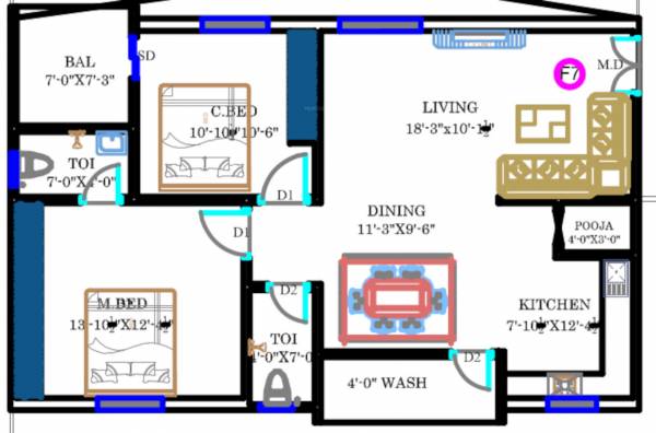  sarovar Floor Plan Floor Plan