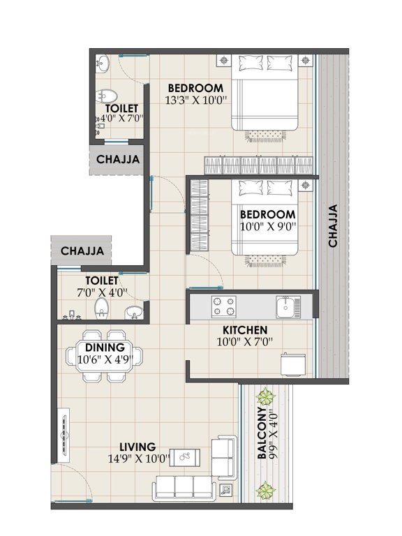 emerald pushpak nagar Floor Plan Floor Plan